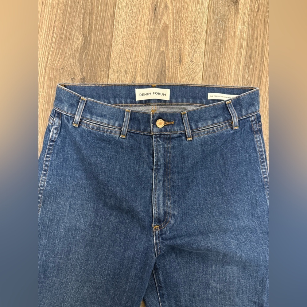 Denim Forum The Francoise High Rise Straight Jean Size 31 Aritzia - Picture 8 of 9